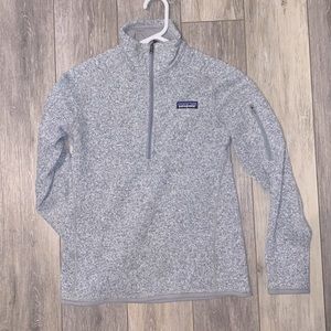 Gray Patagonia Quarter Zip Sweatshirt